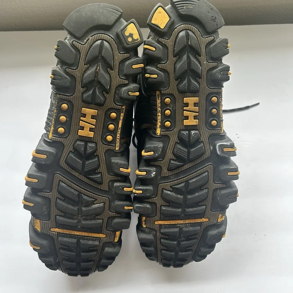 Helly Hansen Hiking Boots Mens 13 Brown Leather Trail‎ Trek Wear Rugged Gorpcore